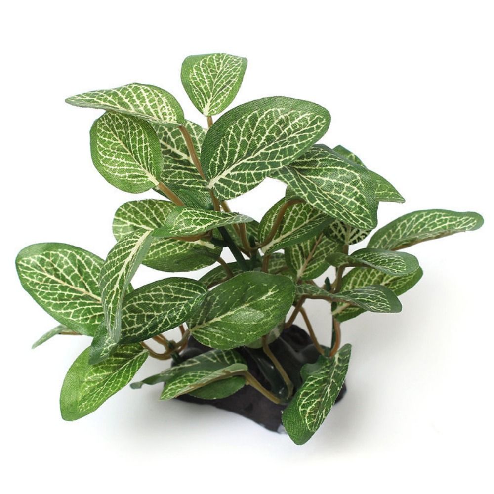 Planted Aquarium Jar - Plastic Lifelike Green for Fish Tank