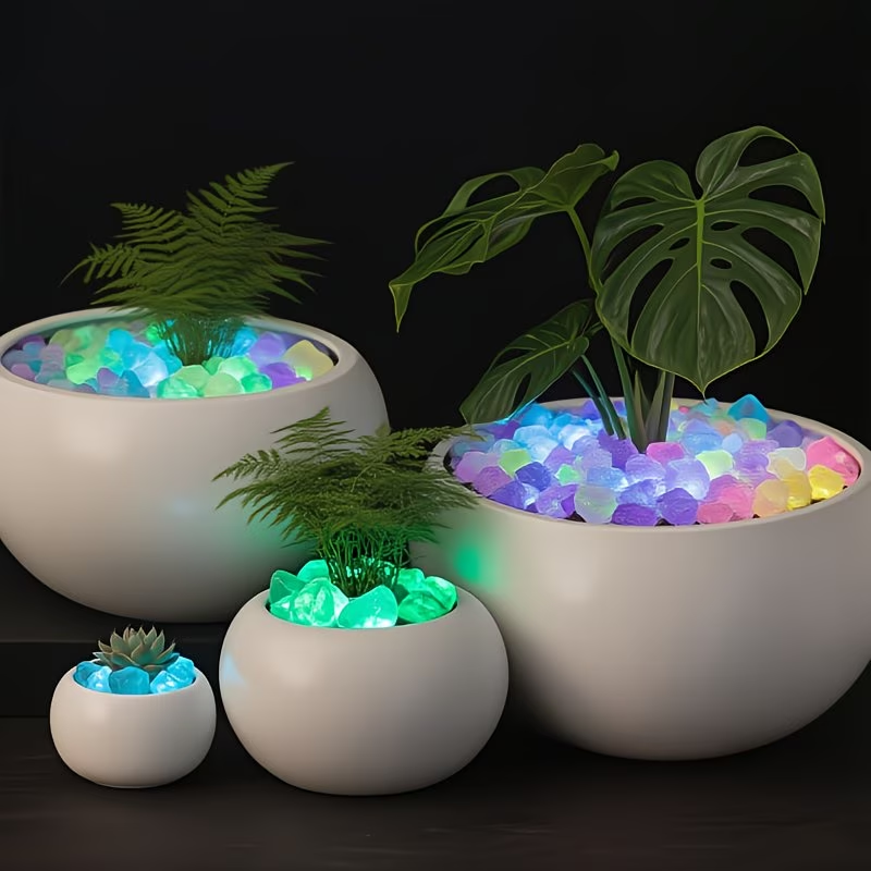 300PCS Luminous Pebble Set,0.9 - огляд і ціна Aquarium Planted Tank