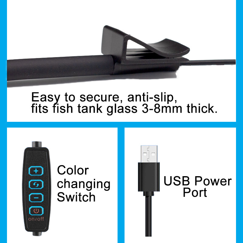 USB Aquarium LED Lamp Fish Tan - огляд і ціна Aquarium Plant Light Spectrum