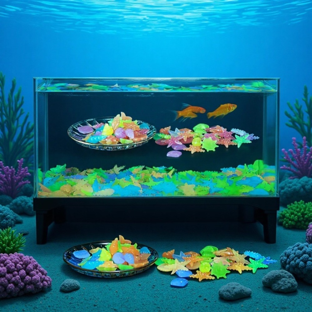 Glowing Luminous Ocean Stones  - огляд і ціна Aquarium Plant In Pot