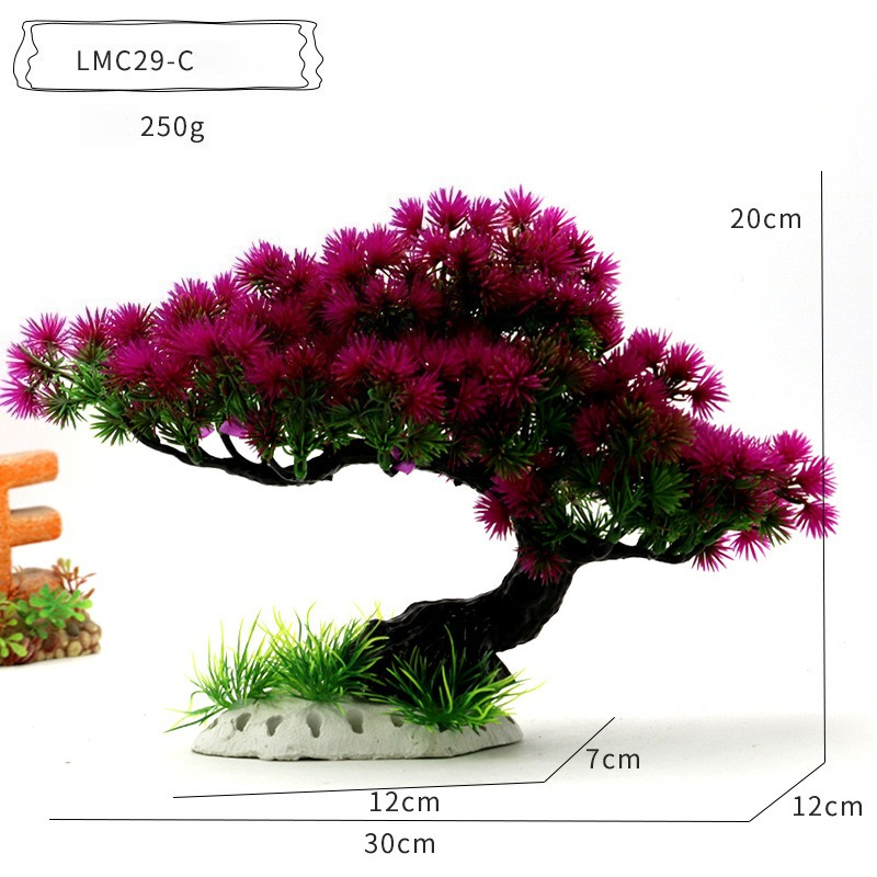 Plastic Water Plants Aquarium  - огляд і ціна Planted Aquarium With Rocks