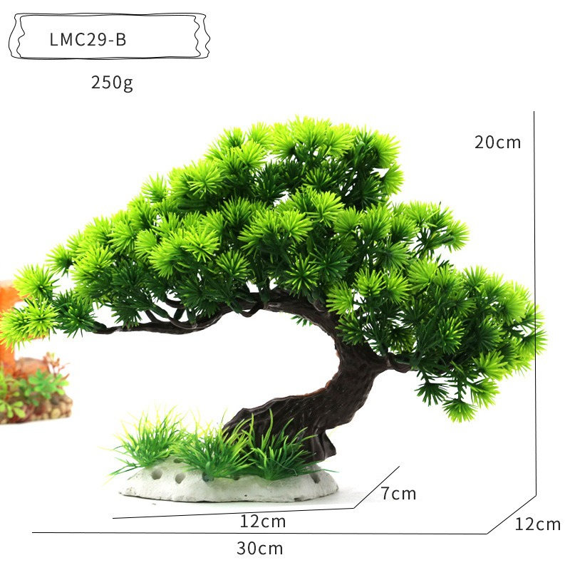 Plastic Water Plants Aquarium  - огляд і ціна Planted Aquarium With Rocks