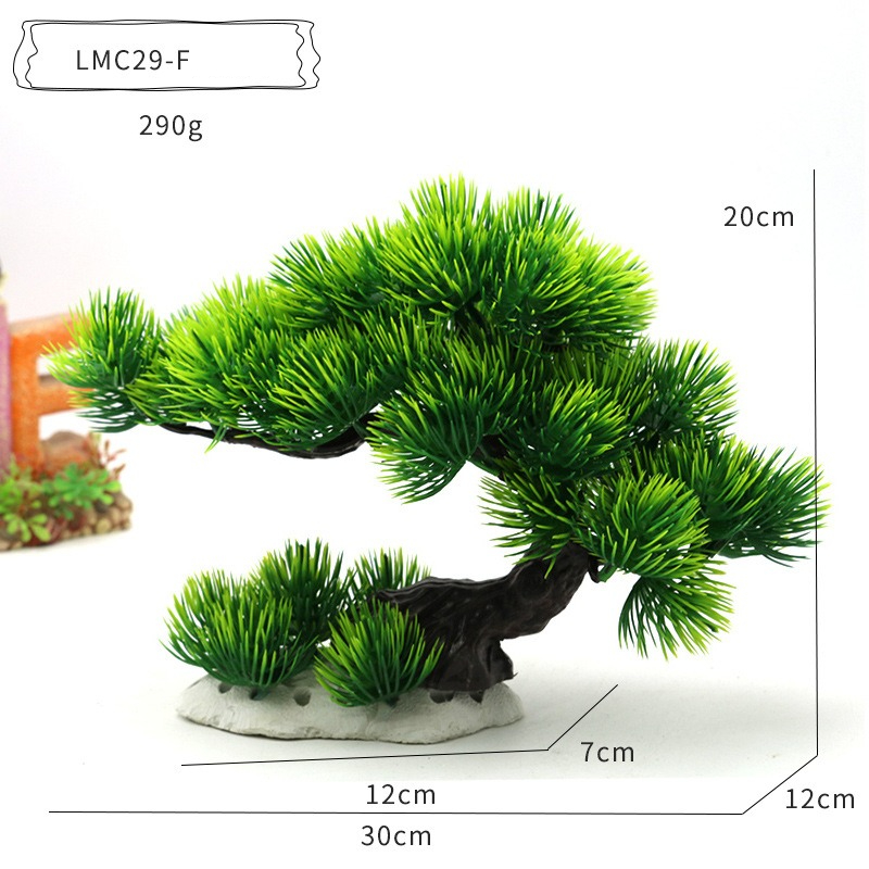 Plastic Water Plants Aquarium  - огляд і ціна Planted Aquarium With Rocks