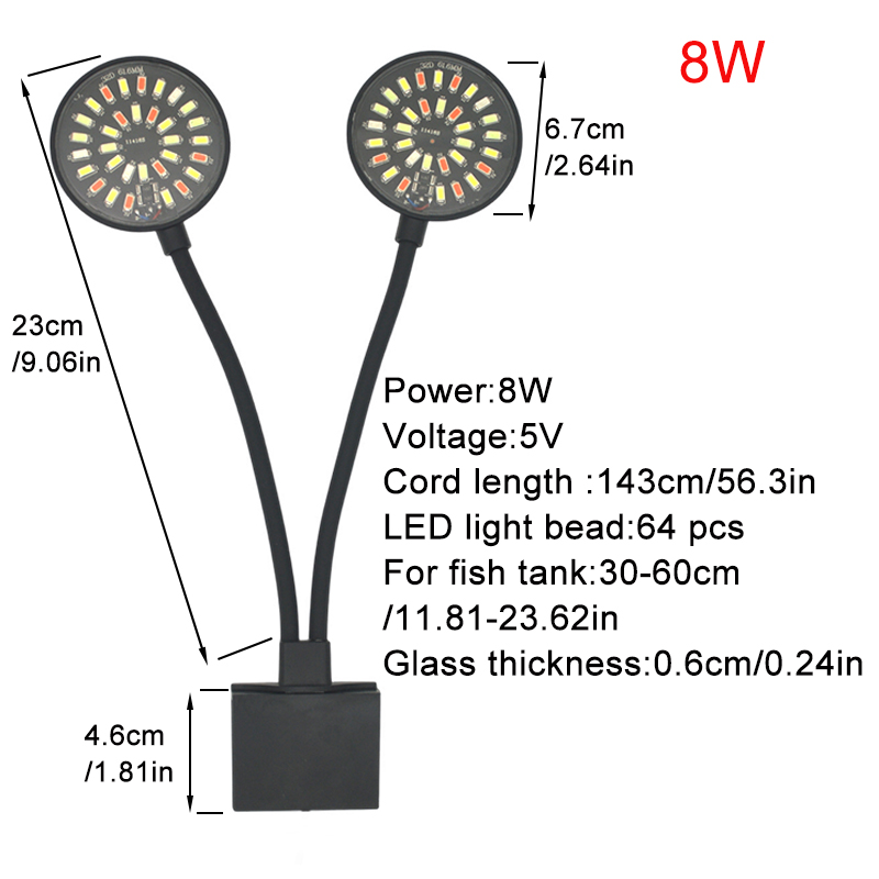 USB Aquarium LED Light Fish Ta - огляд і ціна Aquarium Plant Light Spectrum