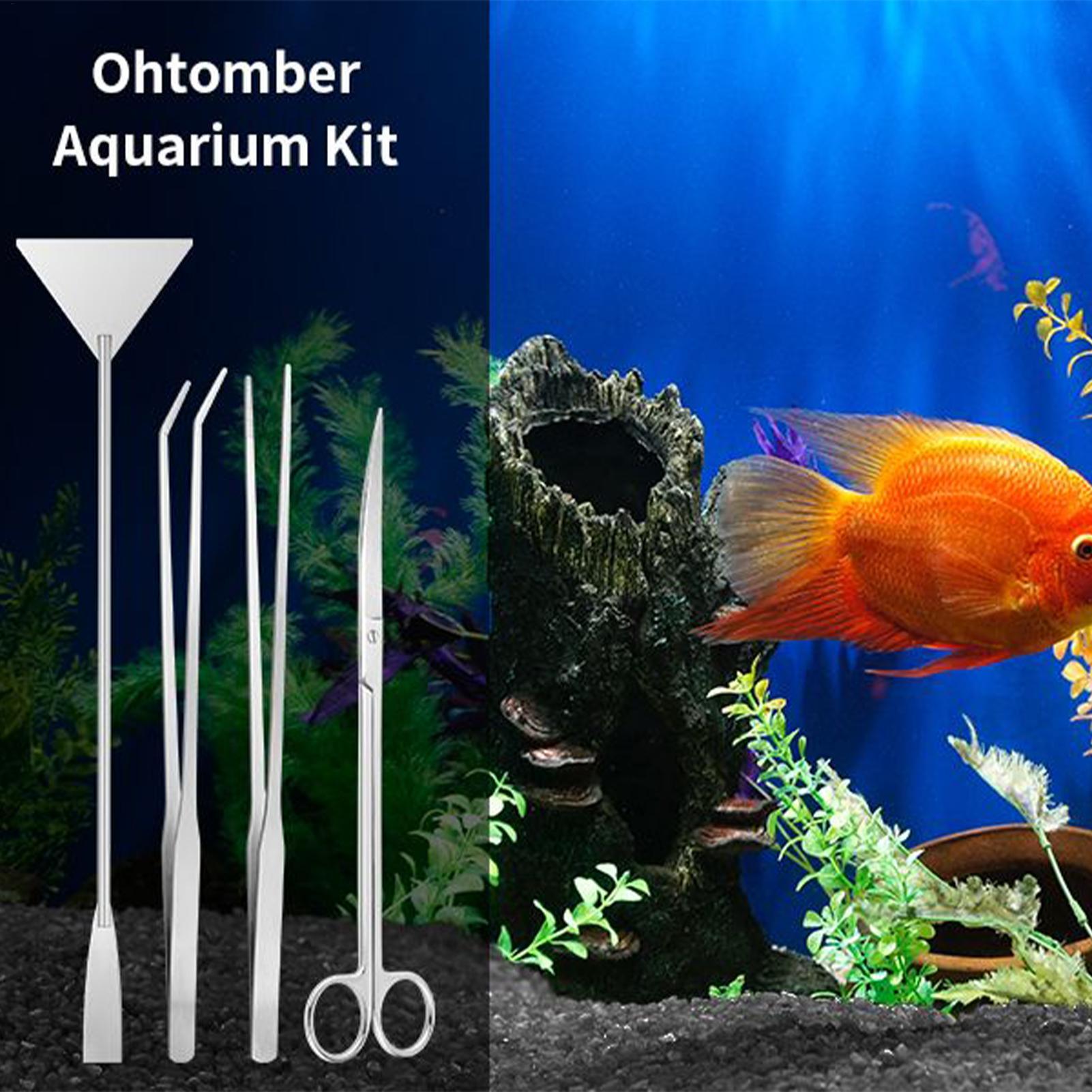 4pcs Aquarium Tool Kit Stainle - огляд і ціна Planted Aquarium Cleaning Kit