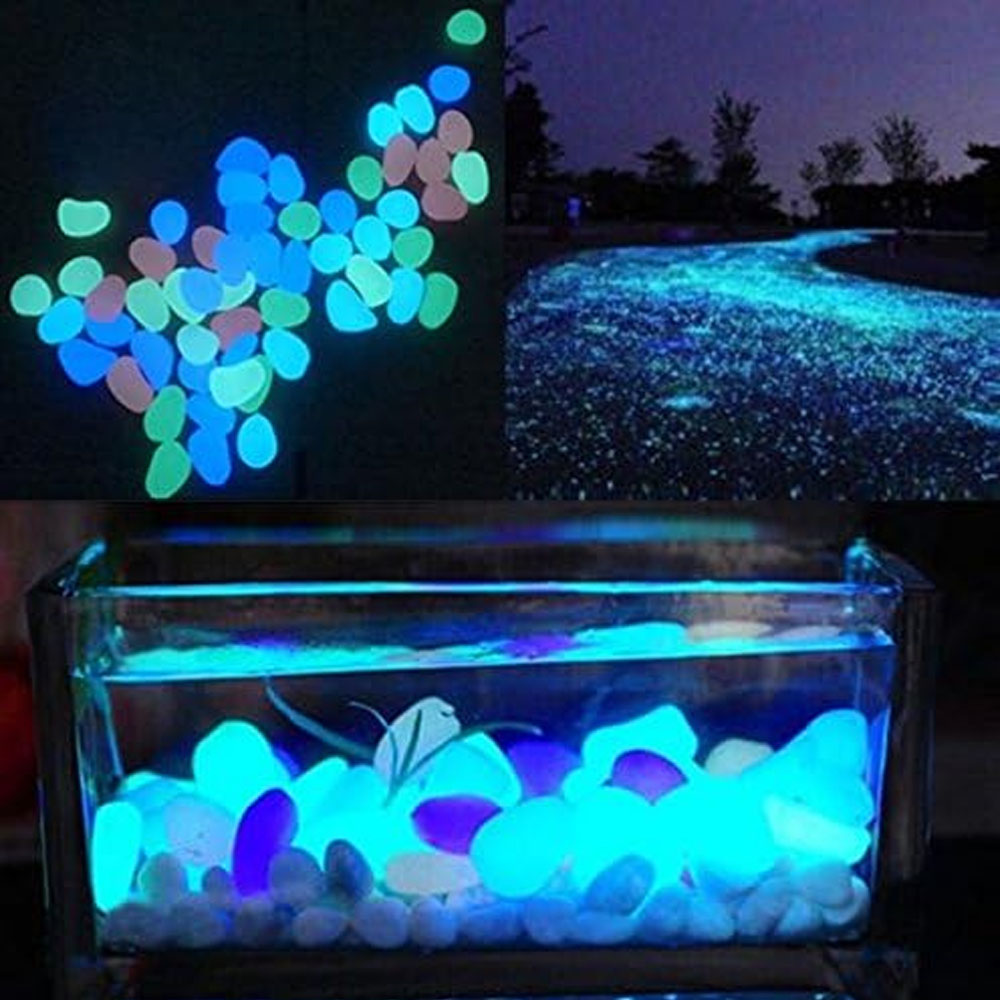 Fish Tank Rocks Glow Blue Pebb - огляд і ціна Aquarium Planted Tank