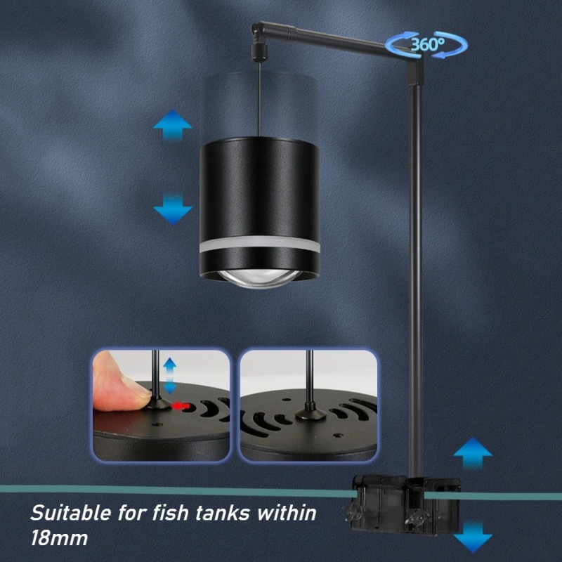 Clip-On Fish Tank Light Full S - огляд і ціна Aquarium Plant Light Spectrum