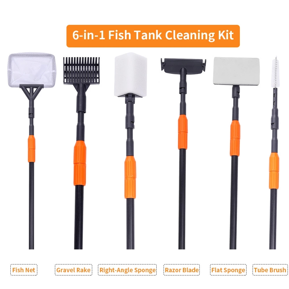 6 in 1 Aquarium Cleaning Tools - огляд і ціна Planted Aquarium Cleaning Kit
