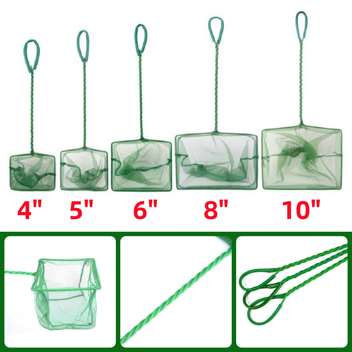 3~10 Inch Portable Nylon Green - огляд і ціна Planted Aquarium Cleaning