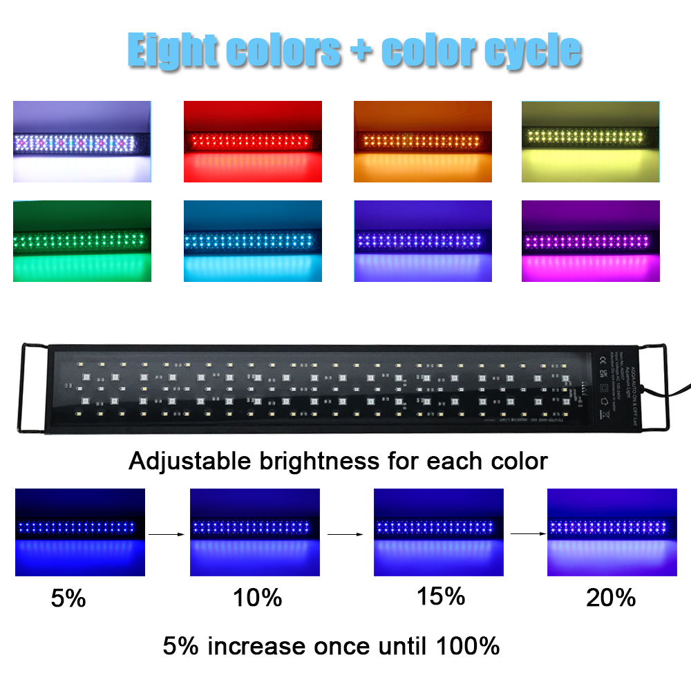 30-60cm Fish Tank 24/7 Full Sp - огляд і ціна Aquarium Plant Light Spectrum