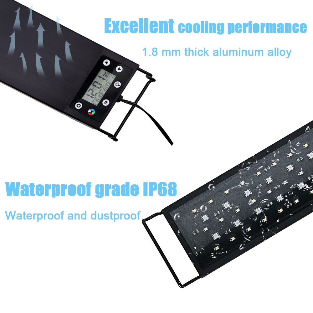 30-60cm Fish Tank 24/7 Full Sp - огляд і ціна Aquarium Plant Light Spectrum