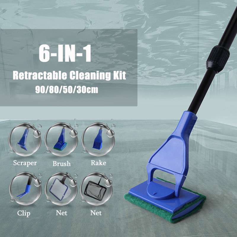 6-IN-1 Aquarium Cleaning Tools - огляд і ціна Planted Aquarium Cleaning Kit