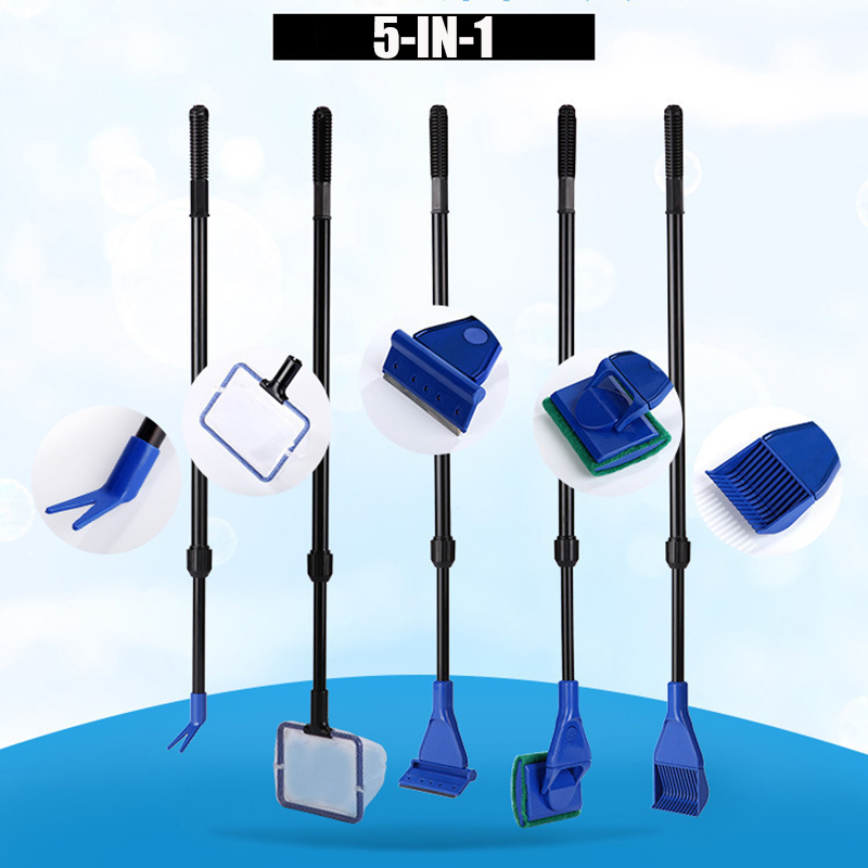 6-IN-1 Aquarium Cleaning Tools - огляд і ціна Planted Aquarium Cleaning Kit
