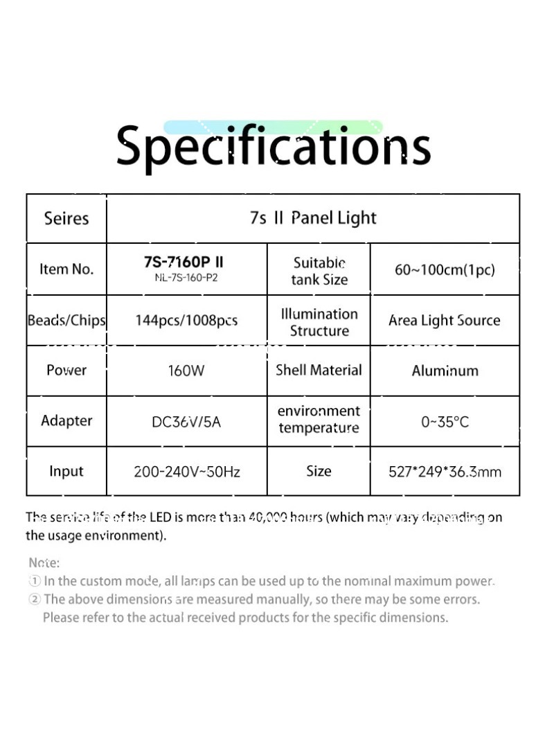 Aquarium LED Light 160W RGB Fu - огляд і ціна Aquarium Plant Light Spectrum